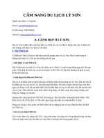 CẨM NANG DU LỊCH LÝ SƠN