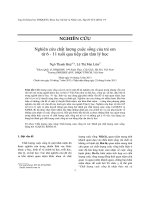 DSpace at VNU: Nghiên cứu chất lượng cuộc sống của trẻ em từ 6 - 11 tuổi qua tiếp cận tâm lý học