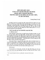 DSpace at VNU: Biến đổi kiến trúc vùng ven thành phố Hồ Chí Minh trong bối cảnh đô thị hóa- trường hợp xã Bà Điểm, Huyện Hóc Môn, T.P Hồ Chí Minh