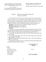 Thong bao ve viec trien khai hoc tap quan triet tuyen truyen Nghi quyet Dai hoi Dang bo tinh lan thu XVII