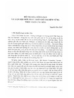 DSpace at VNU: Đô thị hóa hỗn loạn và vận hội mới phát triển đô thị bền vững thời toàn cầu hóa