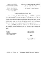 GDTrH V v bao cao cong tac GDQP AN cuoi nam hoc 2012 2013