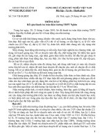 Thong bao ket qua thanh tra toan dien truong THPT Nghen vao hai ngay 20 21 thang 4 nam 2010