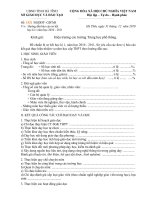 Cong van chi dao viec bao cao so ket hoc ky I nam hoc 2010 2011 doi voi cac truong THPT