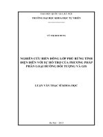 DSpace at VNU: Nghiên cứu biến động lớp phủ rừng tỉnh Điện Biên với sự hỗtrợ của phương pháp phân loại hướng đối tượng và GIS