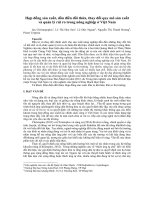 DSpace at VNU: Hợp đồng sản xuất, dồn điền đổi thửa, thay đổi quy mô sản xuất và quản lý rủi ro trong nông nghiệp ở Việt Nam Le Thi Hoa Sen