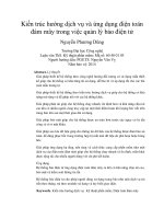 DSpace at VNU: Kiến trúc hướng dịch vụ và ứng dụng điện toán đám mây trong việc quản lý báo điện tử