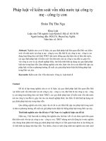 DSpace at VNU: Pháp luật về kiểm soát vốn nhà nước tại công ty mẹ - công ty con