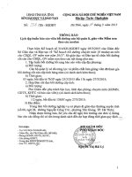 GDTX THONG BAO Lich tap huan bao cao vien boi duong can bo quan li giao vien Mam non theo cac modun