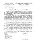 KHTC: V v cam kết thực hiện giá dịch vụ giáo dục năm học 2017-2018