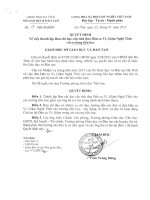 GDTH Quyet dinh thanh lap BCD cap tinh dua Dan ca Vi Giam Nghe Tinh vao truong Tieu hoc