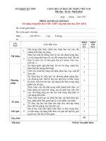 PHIEU DANH GIA GIO DAY Su dung trong Hoi thi GVDG THPT cap tinh nam hoc 2011 2012