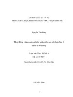 DSpace at VNU: Hoạt động của doanh nghiệp nhà nước sau cổ phần hóa ở nước ta hiện nay