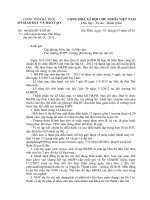 Cong van trien khai Hoi khoe Phu Dong cap tinh lan thu IX 2012