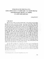 DSpace at VNU: Tính dễ bị tổn thương của cộng đồng dân cư nghèo khi vực đầm Thị Nại tỉnh Bình Định trước tác động của biến đổi khí hậu