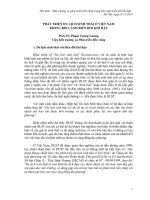 DSpace at VNU: PHÁT TRIỂN DU LỊCH SINH THÁI Ở VIỆT NAM TRONG BỐI CẢNH BIẾN ĐỔI KHÍ HẬU Pham Trung Luong