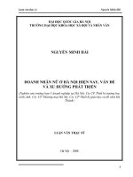 DSpace at VNU: Doanh nhân nữ ở Hà Nội hiện nay, vấn đề và xu hướng phát triển