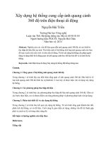 DSpace at VNU: Xây dựng hệ thống cung cấp ảnh quang cảnh 360 độ trên điện thoại di động