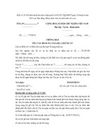 mau so 35 hs thong bao yeu cau bo sung tai lieu chung cu