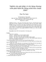 DSpace at VNU: Nghiên cứu giải pháp và xây dựng chƣơng trình phát hành thẻ thông minh theo chuẩn EMV