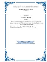 Tiểu luận về đánh giá mức độ ảnh hưởng của hoạt động khai thác cát,sạn đối với môi trường