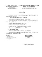 GDTX Moi du Le khai giang cac lop Boi duong can bo quan ly giao duc nam 2013