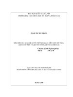 DSpace at VNU: Biểu hiện của quan hệ quyền thế trong các diễn ngôn hội thoại (Khảo sát trên tư liệu một số truyện ngắn hiện đại)