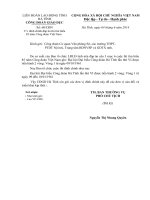 CONG DOAN V v Dinh chinh co su doi dap an thi tim hieu 85 nam Cong doan Viet Nam