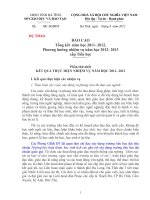 DU THAO BC Bac hoc Tieu hoc Danh gia nam hoc 2011 2012 Phuong huong nam hoc 2012 2013