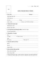 mau bao cao thanh tich ca nhan cua hoc sinh