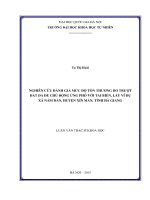 DSpace at VNU: Nghiên cứu đánh giá mức độ tổn thương do trượt đất đá để chủ động ứng phó với tai biến, lấy ví dụ xã Nấm Dẫn, huyện Xín Mần, tỉnh Hà Giang