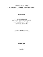 DSpace at VNU: Các yếu tố biểu thị tình thái nhận thức trong câu tiếng Pháp - những biểu đạt tương ứng trong câu tiếng Việt