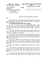 CV TB ke hoach to chuc Hoi thi GV day gioi tieu hoc mam non cap tinh nam hoc 2011 2012