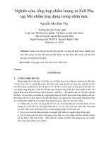 DSpace at VNU: Nghiên cứu, tổng hợp chấm lượng tử ZnS Pha tạp Mn nhằm ứng dụng trong nhãn mác