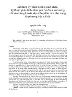 DSpace at VNU: Sử dụng kỹ thuật tương quan chéo, kỹ thuật phân tích nhân quả dự đoán xu hướng chỉ số chứng khoán dựa trên phân tích tâm trạng từ phương tiện xã hội