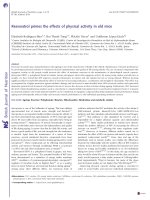 DSpace at VNU: Resveratrol primes the effects of physical activity in old mice