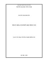 DSpace at VNU: Tối ưu hóa cơ sở dữ liệu phân tán