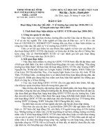 Bao cao hoat dong Giao duc the chat Y te truong hoc nam hoc 2010 2011 va ke hoach nam hoc 2011 2012