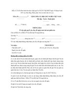 mau so 32 hs thong bao ve viec giai quyet yeu cau de nghi truoc khi mo phien toa