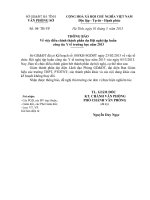 VPS TB ve viec dieu chinh thanh phan du Hoi nghi tap huan cong tac Y te truong hoc nam 2013