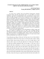 DSpace at VNU: Về mối tương quan giữa trình độ học vấn và phát triển (Nhìn từ góc độ xóa đói giảm nghèo)