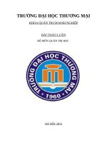 ĐỀ  TÀI THẢO LUẬN HIỆU SÁCH CỦA ÔNG NAM