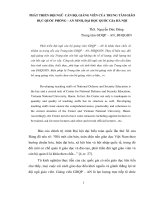 Ptrien đội ngũ GV QPAN TCGD