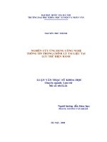 DSpace at VNU: Nghiên cứu ứng dụng công nghệ thông tin trong chỉnh lý tài liệu tại lưu trữ hiện hành