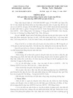 Thong bao ket qua kiem tra hoat dong chuyen mon ve giao duc Bo tuc dau nam hoc 2009 2010 tai mot so don vi