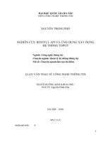 DSpace at VNU: Nghiên cứu Restful Api và ứng dụng xây dựng hệ thống TOPUP