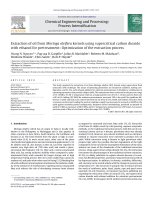 DSpace at VNU: Extraction of oil from Moringa oleifera kernels using supercritical carbon dioxide with ethanol for pretreatment: Optimization of the extraction process
