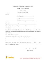 Đơn xin xóa kỷ luật - Mẫu đơn xin xóa kỷ luật don xin xoa ky luat