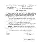 CONG DOAN GD GM hoi nghi tong ket hoat dong Cong doan GD nam hoc 2012 2013 trien khai nhiem vu nam hoc 2013 2014