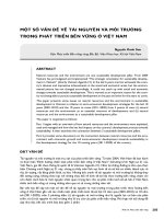 DSpace at VNU: MỘT SỐ VẤN ĐỀ VỀ TÀI NGUYÊN VÀ MÔI TRƯỜNG TRONG PHÁT TRIỂN BỀN VỮNG Ở VIỆT NAM 27. NGUYEN DANH SON